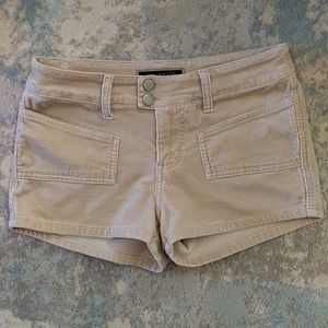 Jalate Jeans Wear Corduroy Shortie Shorts Junior 7/8 Tan